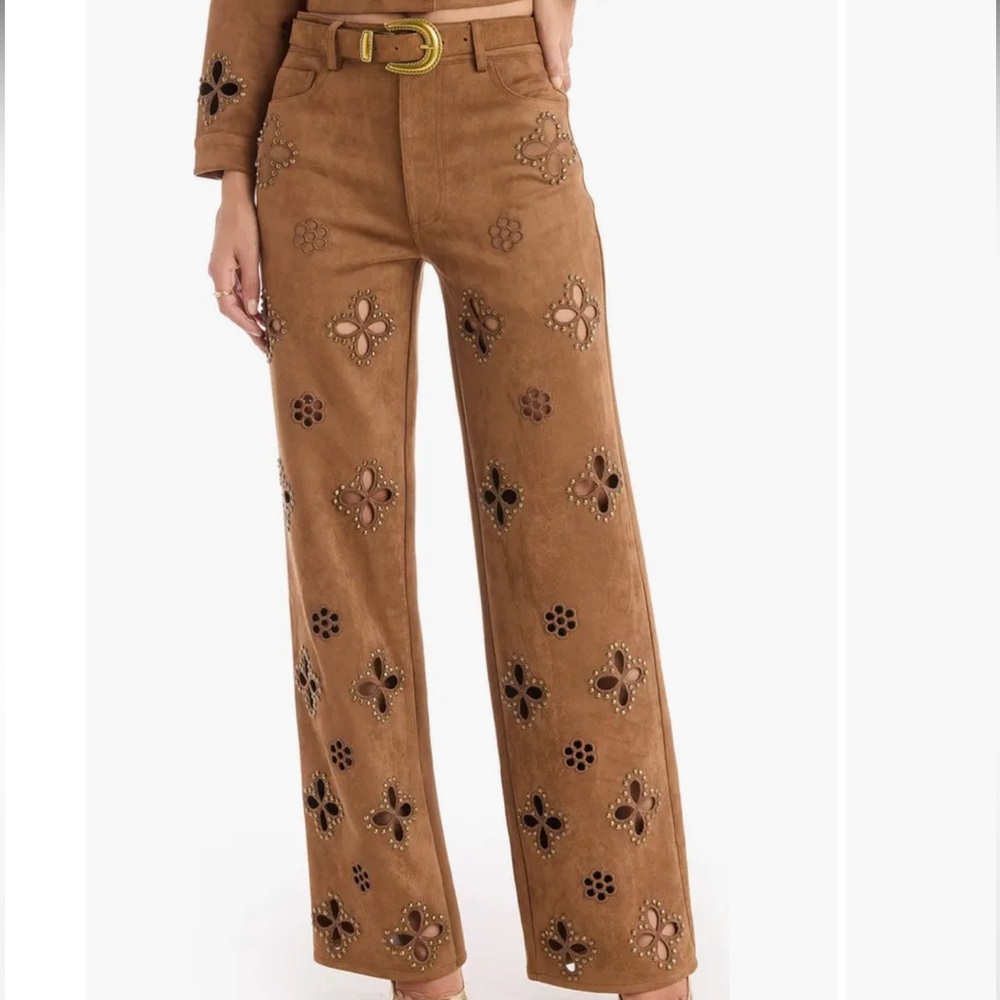 NEW The Noli Shop Kaia Suede High Rise Jean